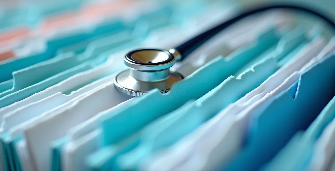 Préparation d'un dossier médical pour contrôle médecin conseil