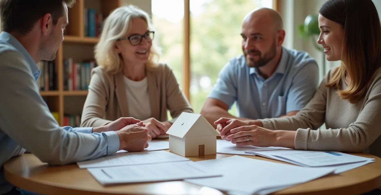 Représentation visuelle d'une structure de protection patrimoniale familiale